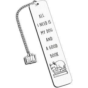 Dog Bookmark, Dog Mom Gifts for Women, Dog Lovers Gifts, Dog Book Marks for Reading Women, Book Lovers Gifts, Dog Gifts for Dog Lovers Friends, Cute Bookmarks for Women Girls Birthday Christmas Gifts