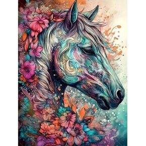 Syntego 5D DIY Christmas Morning Scene Diamond Art Painting for Adults 40 x 30cm, Round Crystal Embroidery Rhinestone Canvas by Numbers for Arts and Crafts & Wall Decor