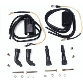 New 2 SETS Ignition Coils and Spark Plug Caps Compatible With Kawasaki LTD KZ550 ZN700A KZ750 CSR KZ650 Replace 21121-1036 21121-1035