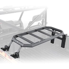 KEMIMOTO Heavy-Duty UTV Rear Rack Compatible with Polaris Ranger 1000/ XP 1000 2018+, Ranger Diesel 2020+, PRO XD 2000 and 4000 Series 2019+ Cargo Rack 220 lbs Load Capacity