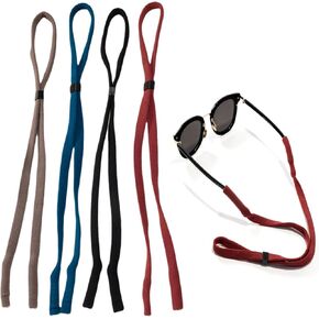 Sunglasses Strap for Men, Women, and Kids-High Resilience Eyeglass Strap Glasses Strap for Sports and Reading 4PCS
