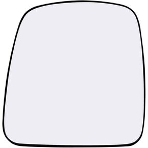 Driver Side Mirror Glass Assembly With Plastic Backing Plate (Non-Heated) Compatible with 2003 2004 2005 2006 2007 Chevrolet Express GMC Savana