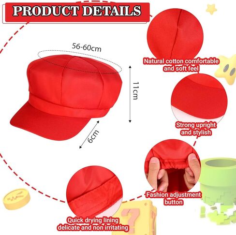 16 قطعة من أزياء الهالوين سوبر رول بلاي بروس تتضمن قبعات سباك وتنورات توتو وجوارب للركبة وحمالات وقفازات وأزرار للنساء in Kuwait