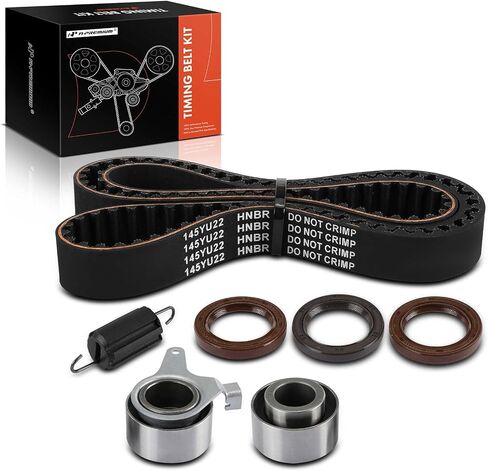 مجموعة حزام توقيت المحرك A-Premium متوافقة مع سيارات Mazda وFord وKia وMercury - Miata 1990-1997 1999-2005، MX-3 1994-1996، Protege 1990-1998، Escort 1991-1996، Sephia، Capri، Tracer - 1.6 لتر 1.8 لتر in Saudi Arabia