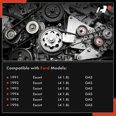 مجموعة حزام توقيت المحرك A-Premium متوافقة مع سيارات Mazda وFord وKia وMercury - Miata 1990-1997 1999-2005، MX-3 1994-1996، Protege 1990-1998، Escort 1991-1996، Sephia، Capri، Tracer - 1.6 لتر 1.8 لتر in Saudi Arabia
