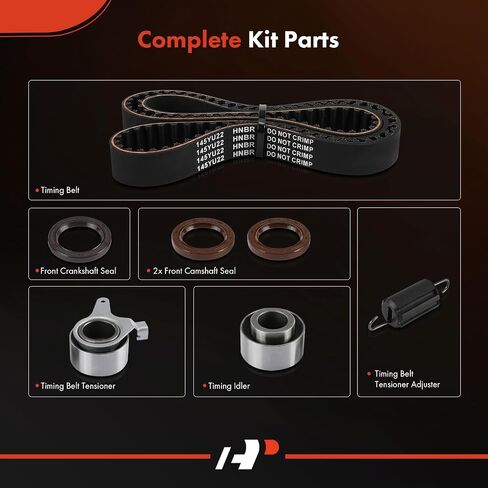 مجموعة حزام توقيت المحرك A-Premium متوافقة مع سيارات Mazda وFord وKia وMercury - Miata 1990-1997 1999-2005، MX-3 1994-1996، Protege 1990-1998، Escort 1991-1996، Sephia، Capri، Tracer - 1.6 لتر 1.8 لتر in Saudi Arabia