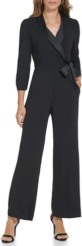 DKNY womens Long Sleeve Crepe With Satin CollarCasual Dress in Saudi Arabia