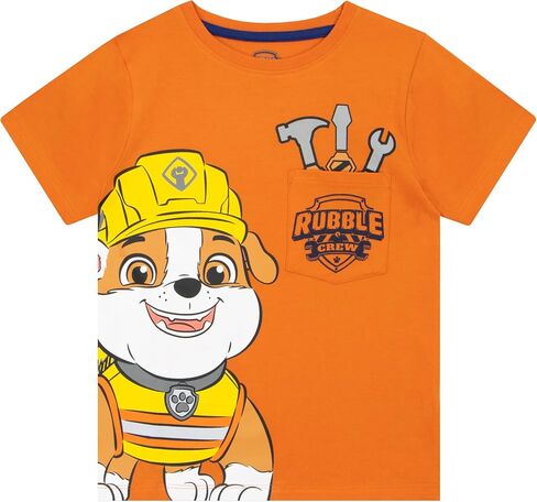 Paw Patrol Shirt for Boys | Rubble and Crew Boys Tshirt | Boys' Tops, Tees & Shirts in Saudi Arabia