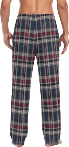 Pfrewn Men's Pajama Pants Christmas Winter Elastic Waistband Soft Lightweight Sleep Lounge Pajama Bottoms with Pockets,S-XXL in Kuwait
