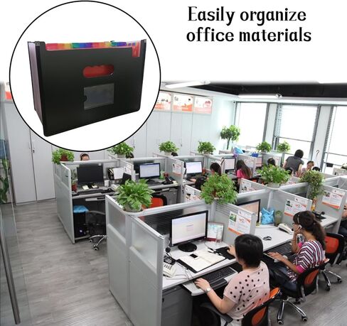 مجلد ملفات متسع بـ 48 جيبًا، مستند محمول بسعة كبيرة، صندوق حفظ ملفات أكورديون متعدد الألوان بحجم حرف A4 للمدارس والمكتب والمنزل والأعمال التجارية in Kuwait