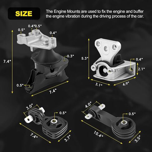 (جودة OE الأصلية) حامل محرك المحرك متوافق مع Honda Civic 1.8L 2006-2011 حامل محرك ناقل الحركة التلقائي استبدال A4530 A4534 A4543 A4546 in Kuwait