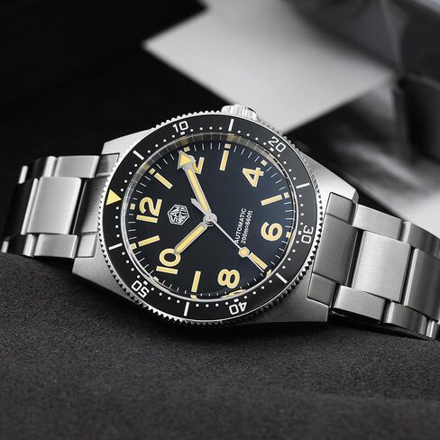 San Martin Men Watch 62 mas SN0139, 39 mm 20 Bar Diver Watch NH35 Automatic Mechanical Luxury Diving Waterproof Wrist Watch in Kuwait