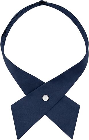 Bow Ties for Women Criss-Cross Tie Solid Color Neck Tie for Women Girls Boys School Uniform Shirts Blouses Cosplay in Kuwait