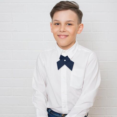 Bow Ties for Women Criss-Cross Tie Solid Color Neck Tie for Women Girls Boys School Uniform Shirts Blouses Cosplay in Kuwait
