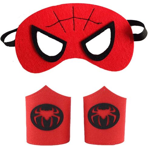 قناع العنكبوت وأساور المعصم، أقنعة الأبطال الخارقين للهالوين التنكرية مع شريط المعصم العنكبوتي قناع ماردي غرا لحفلات الهالوين التنكرية in Kuwait