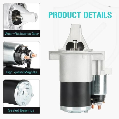 Starter Fit for Chrysler 300 2007-2010, for Dodge Challenger 2009-2010,for Charger 2007-2010,for Magnum 2007-2008, 410-48137, SMT0342, M0T32671, 04801651AA, 4801651AA in Saudi Arabia