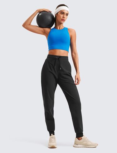 سروال الركض الكاجوال للتمرين من CRZ YOGA للنساء 28.5 بوصة - بنطال رياضي خفيف الوزن ومطاط للركض في الهواء الطلق مع جيوب in Saudi Arabia