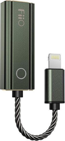 FiiO JadeAudio KA1 مضخم صوت صغير لسماعات الرأس USB DAC عالي الدقة بدون فقدان للهواتف الذكية/الكمبيوتر الشخصي/الكمبيوتر المحمول/اللاعبين (البرق، أسود) in Kuwait