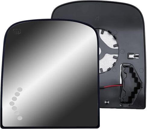 Replacement Driver Left Side Door Towing Mirror Small Lower Glass Convex with fixing kits for Chevy Silverado Sierra from 2003 to 2013 in Saudi Arabia