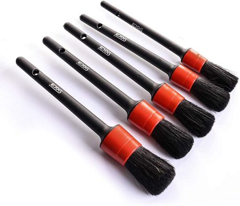 SGCB Soft Car Detailing Brush Set, Nature Boar Hair Bristle Synthetic Fibers Blend Brush for Auto Detail, Wet & Dry Use Scratch Free Auto Clean Brushes for Interior Exterior Wheel Dashboard Air Vent in Saudi Arabia