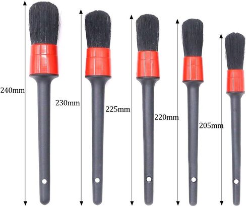 SGCB Soft Car Detailing Brush Set, Nature Boar Hair Bristle Synthetic Fibers Blend Brush for Auto Detail, Wet & Dry Use Scratch Free Auto Clean Brushes for Interior Exterior Wheel Dashboard Air Vent in Saudi Arabia