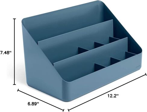 Poppin Desk Organizer with 3 Tiers, Sliding & Removable Dividers, Charging Station - All-in-One Workspace Organizer for Office Supplies, Desktop Organizer in Kuwait
