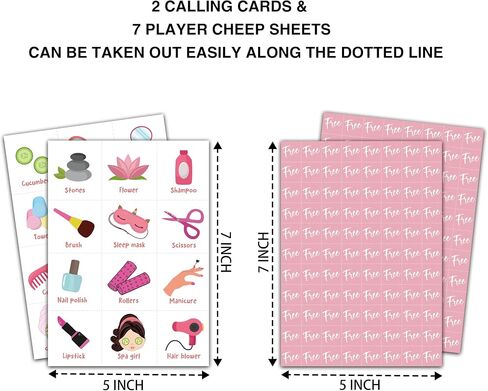 Foosproea Sleepover Bingo Cards, Pajama Party Game for 24 Players, Slumber Party/Bridal Shower Games for Friends Besties, Girls Birthday Party Favors Supplies Decorations(34) in Saudi Arabia