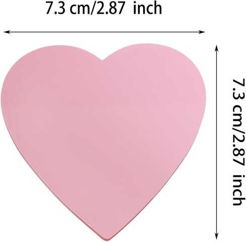ONLYKXY 3 Pack Heart Shaped Transparent Sticky Notes 2.8X2.8in Waterproof Self-Stick Book Tabs 150 Sheets PET Markers Sticky Notes Pad (Pink) in Saudi Arabia