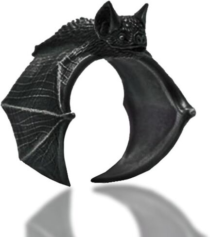 3 Pcs Vintage Bat Rings Set Gothic Bat Ring Open Adjustable Black Punk Bat Wing Ring Stackable Knuckle Finger Ring Jewelry for Women Men in Kuwait