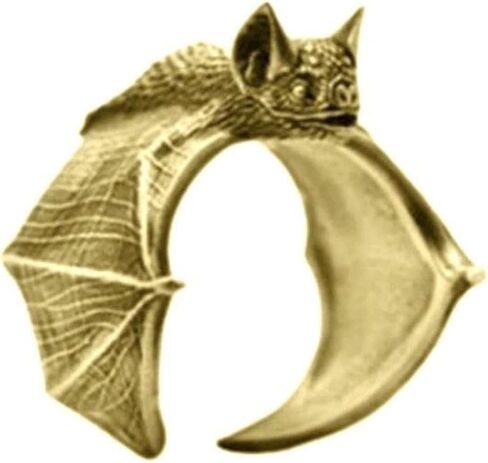 3 Pcs Vintage Bat Rings Set Gothic Bat Ring Open Adjustable Black Punk Bat Wing Ring Stackable Knuckle Finger Ring Jewelry for Women Men in Kuwait