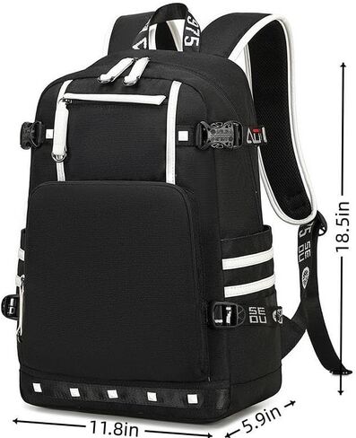 Basketball Star 23 Athletes Laptop Backpack Student Backpack Men Women Ultra Light Travel Bag (Black2) in Kuwait