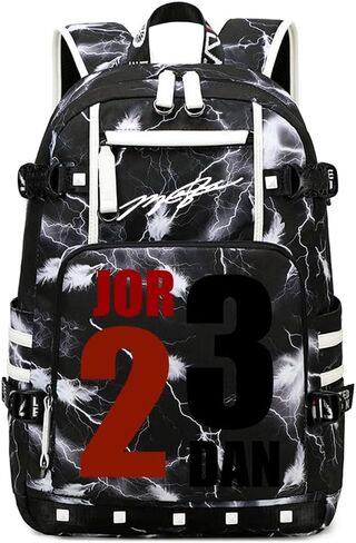 Basketball Star 23 Athletes Laptop Backpack Student Backpack Men Women Ultra Light Travel Bag (Black2) in Kuwait