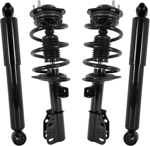 الدعامات الخلفية الأمامية وممتصات الصدمات مجموعة كاملة متوافقة مع 2008-2012 Buick Enclave 2007-2012 GMC Acadia 2009-2012 Chevy Travers w/Coil Spring 172518 (4 قطع) in Kuwait