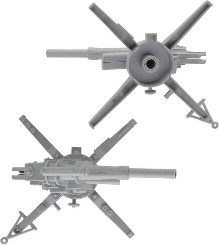 BMC Classic WW2 German 88mm Artillery - 2pc Gray Plastic Army Men Accessories in Saudi Arabia