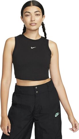 Nike Women's Sportswear Tight Cropped Mini-Rib Tank Top in Saudi Arabia