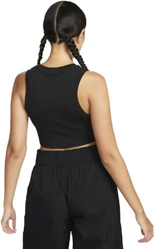 Nike Women's Sportswear Tight Cropped Mini-Rib Tank Top in Saudi Arabia