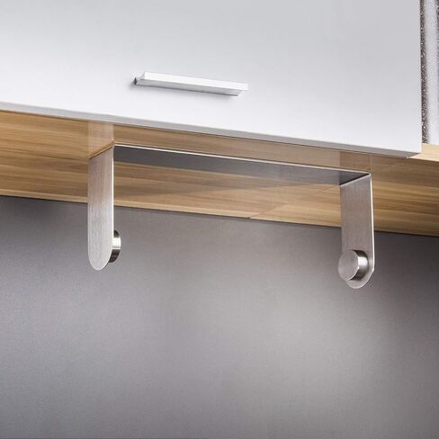 ZUNTO Paper Towel Holder Under Cabinet Self Adhesive Paper Towel Rack (No Drilling), Stainless Steel Wall Mount Paper Towel Holder, Rustproof, Easy Tear in Saudi Arabia