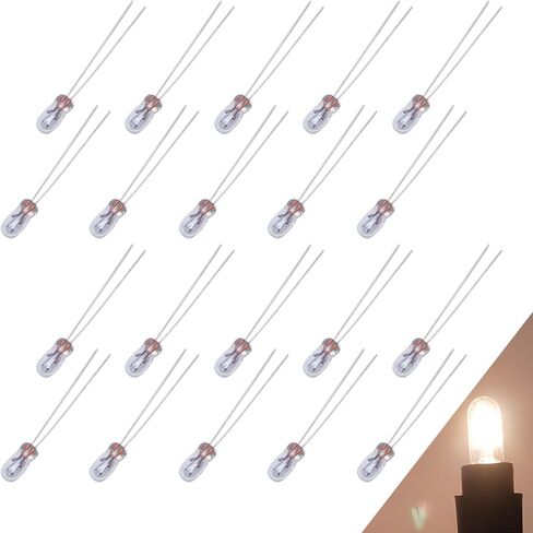 10 قطع T3 مصباح هالوجين للسيارة، 12 فولت 30 مللي أمبير ضوء عرض السيارة، تصميم فائق السطوع مقاوم للماء، ملحقات لمبة إضاءة السيارات العالمية لمعظم السيارات (أبيض) in Kuwait