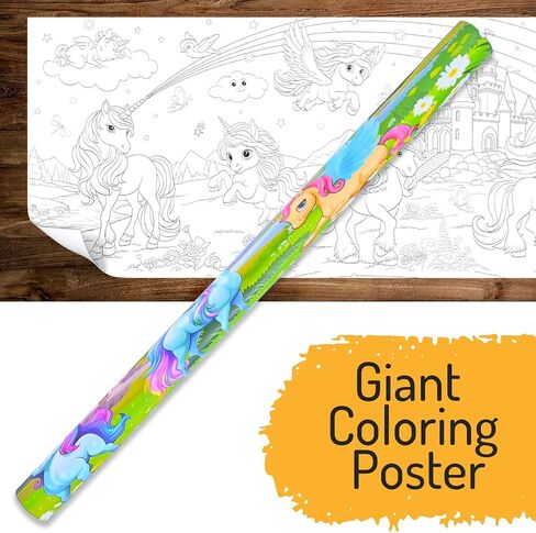 craftndraw Giant Coloring Poster for Kids - 30" X 72" Coloring Table Cloth for Kids and Coloring Pencils, No Creases Coloring Paper Roll, Great Kids Fall Activities Large Coloring Sheets - Superhero in Saudi Arabia