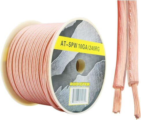 Audiotek - AT-SPW10GA/25RG - Car Vehicle 10 Gauge Speaker Wire - 25 Feet Regular in Kuwait
