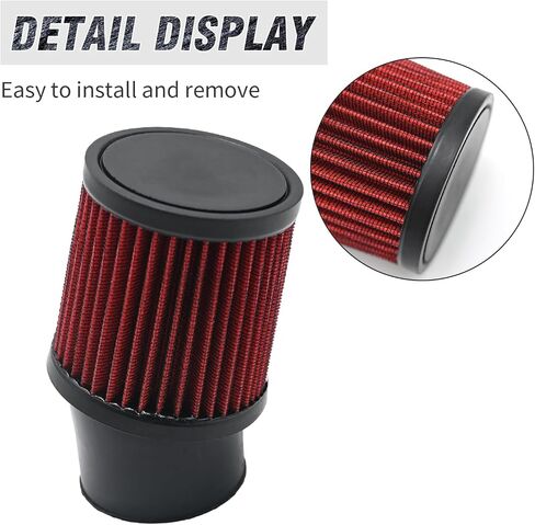 Air Filter Intake Kit Suitable for 6.5HP Go-Karts and Mini Bikes Red High Performance Air Filter Adapter Kit Replacement for Honda Clone GX160 GX200 Go Kart Predator 212cc Engine in Saudi Arabia