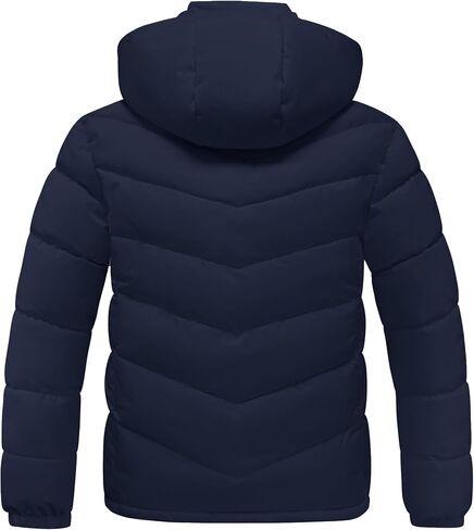 wantdo Men's Puffer Jacket Waterproof Winter Cotton Coat Hooded Parka Jacket Recycled Outerwear (Regular and Big Size) in Saudi Arabia