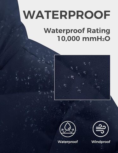 wantdo Men's Puffer Jacket Waterproof Winter Cotton Coat Hooded Parka Jacket Recycled Outerwear (Regular and Big Size) in Saudi Arabia