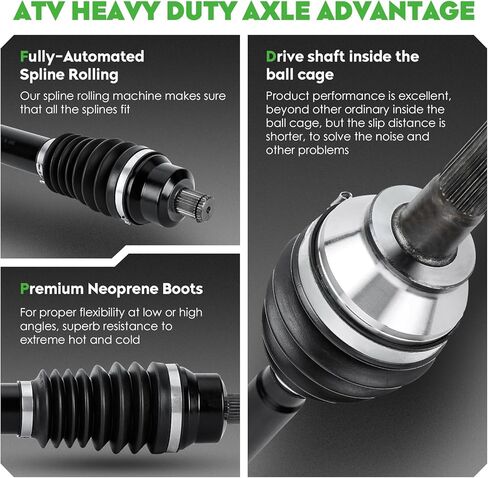 محور السيرة الذاتية الخلفي عالي التحمل عمود محرك يسار يمين لـ Polaris Sportsman 1000 XP 2015-2021، Sportsman 850 2021-2022، Scrambler 1000 XP/850، Sportsman 550 2012-2013 | ما يصل إلى 45 درجة الدورية in Kuwait