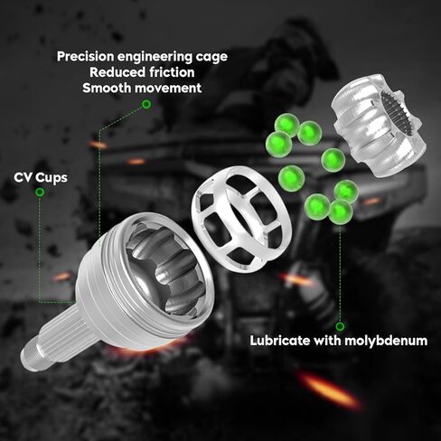 محور السيرة الذاتية الخلفي عالي التحمل عمود محرك يسار يمين لـ Polaris Sportsman 1000 XP 2015-2021، Sportsman 850 2021-2022، Scrambler 1000 XP/850، Sportsman 550 2012-2013 | ما يصل إلى 45 درجة الدورية in Kuwait