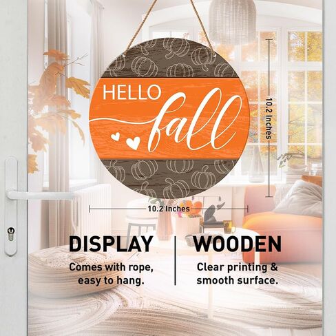 Fall Sign for Front Door Porch Fall Home Living Room Maple Leaves Decor Farmhouse Harvest Thanksgiving Sign Autumn Wooden Hanging Sign Wall Decorations, Happy Fall in Saudi Arabia
