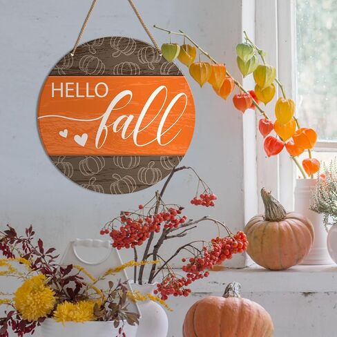 Fall Sign for Front Door Porch Fall Home Living Room Maple Leaves Decor Farmhouse Harvest Thanksgiving Sign Autumn Wooden Hanging Sign Wall Decorations, Happy Fall in Saudi Arabia