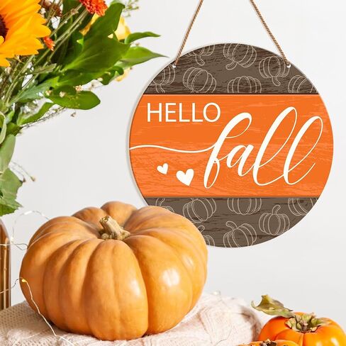 Fall Sign for Front Door Porch Fall Home Living Room Maple Leaves Decor Farmhouse Harvest Thanksgiving Sign Autumn Wooden Hanging Sign Wall Decorations, Happy Fall in Saudi Arabia