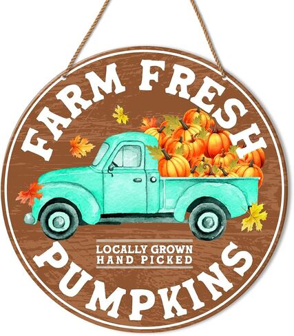 Fall Sign for Front Door Porch Fall Home Living Room Maple Leaves Decor Farmhouse Harvest Thanksgiving Sign Autumn Wooden Hanging Sign Wall Decorations, Happy Fall in Saudi Arabia