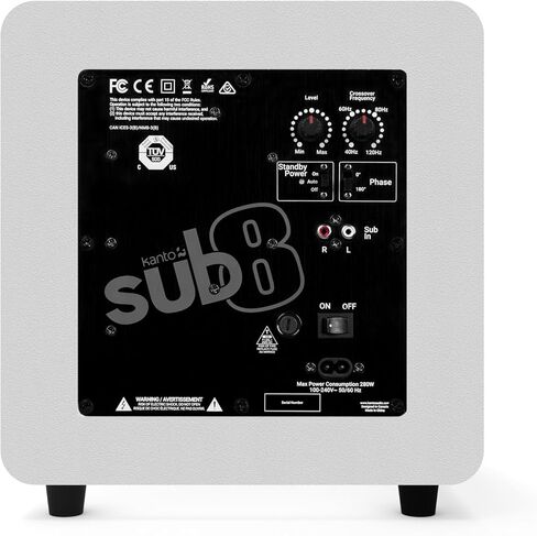 Kanto SUB8 8-inch Sealed Powered Subwoofer (Matte Black) in Saudi Arabia